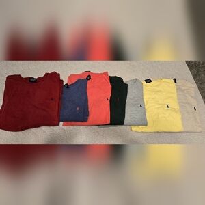7, long sleeved Polo t-shirts